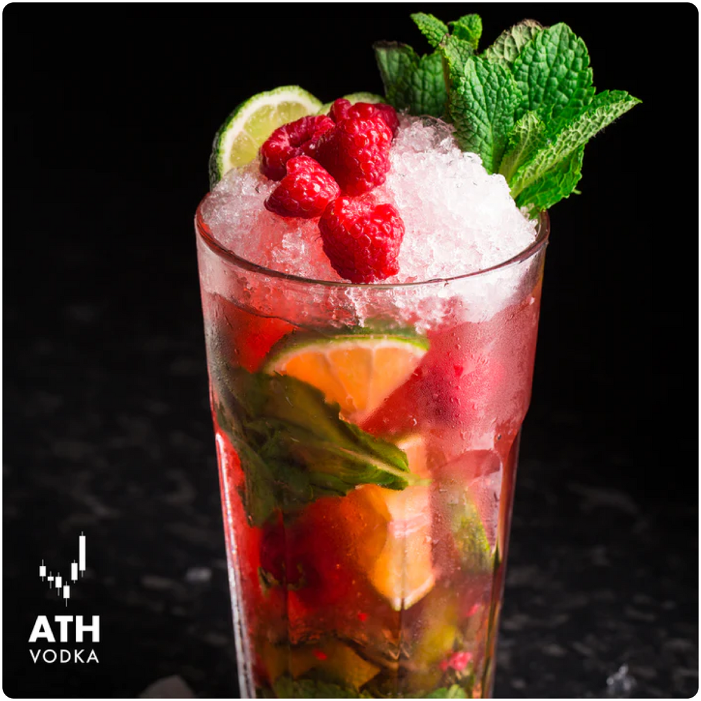 Raspberry Vodka Mojito